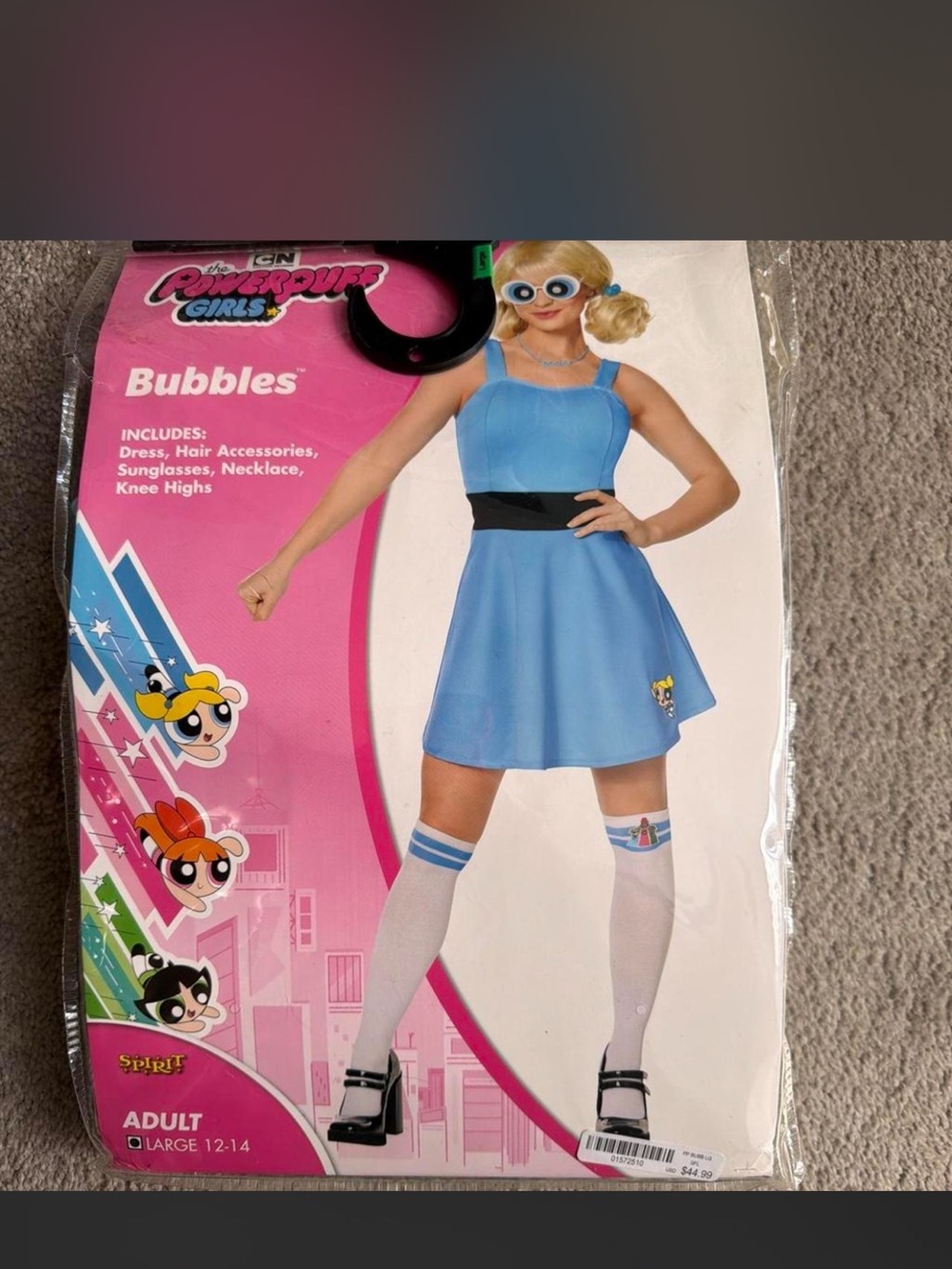 Powerpuff Girls Bubbles Women's Costume Dress - Blue